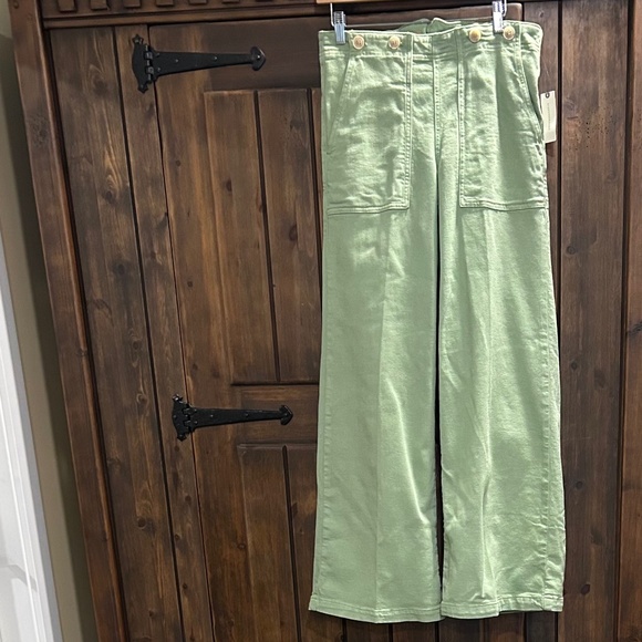 Anthropologie Pilcro The Kit High-Rise Wide-Leg Utility Pants NWT - Picture 5 of 13